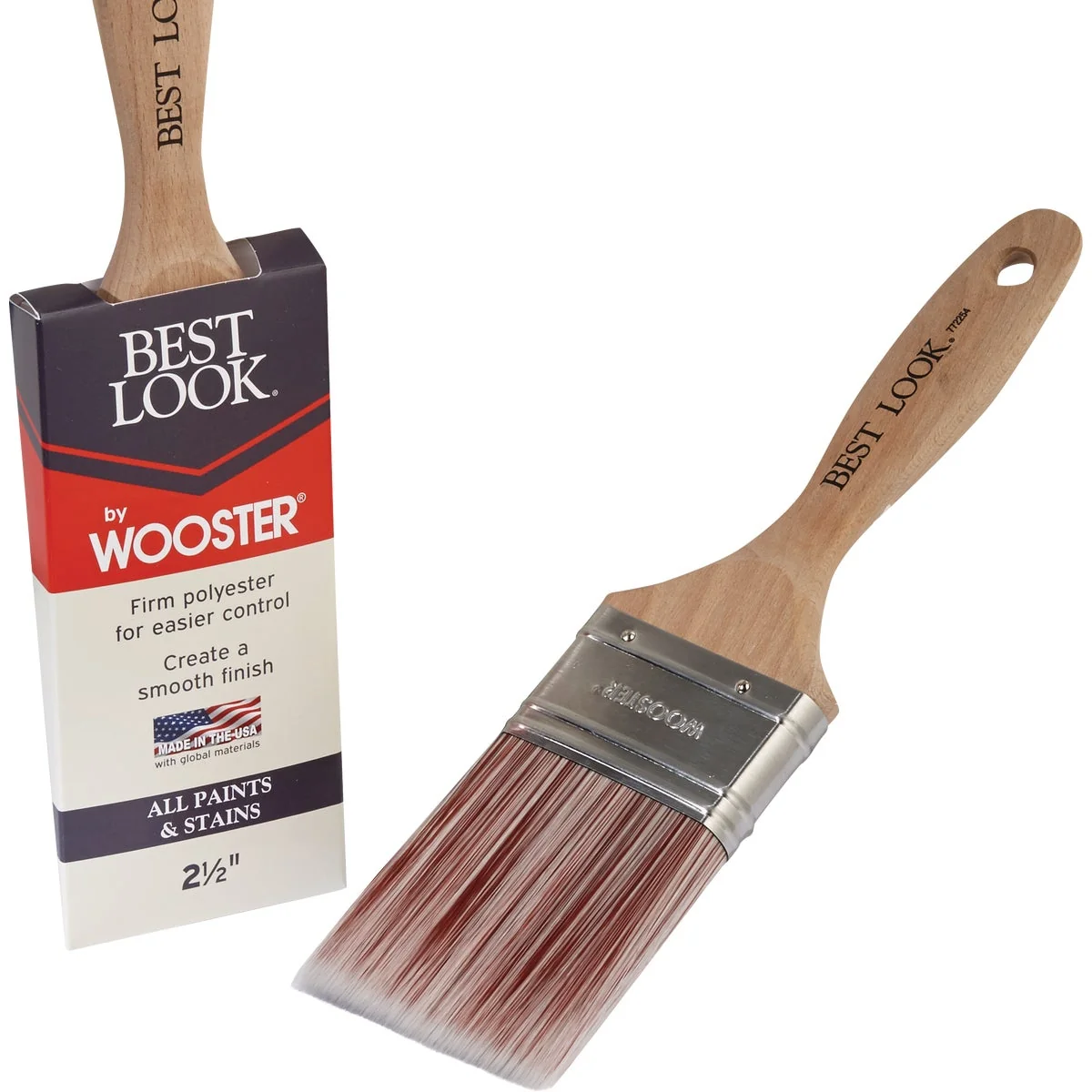 Reliable Look By Wooster 2-1 2 In. Flat Paint Brush Smooth