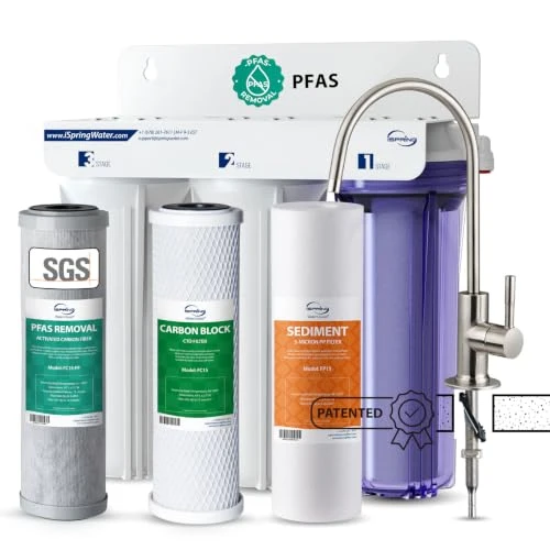 Authentic US31-PF 3-Stage Under Sink Water Filter System with Faucet 1 Year Detailed