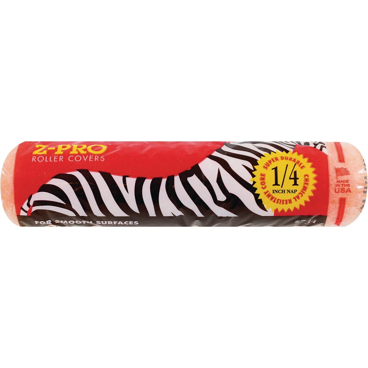 Elite Premier Z-Pro Zebra 9 In. x 1 4 In. Knit Fabric Roller Cover Effective