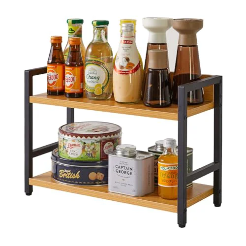 Powerful 2 Tier Spice Rack Flexible