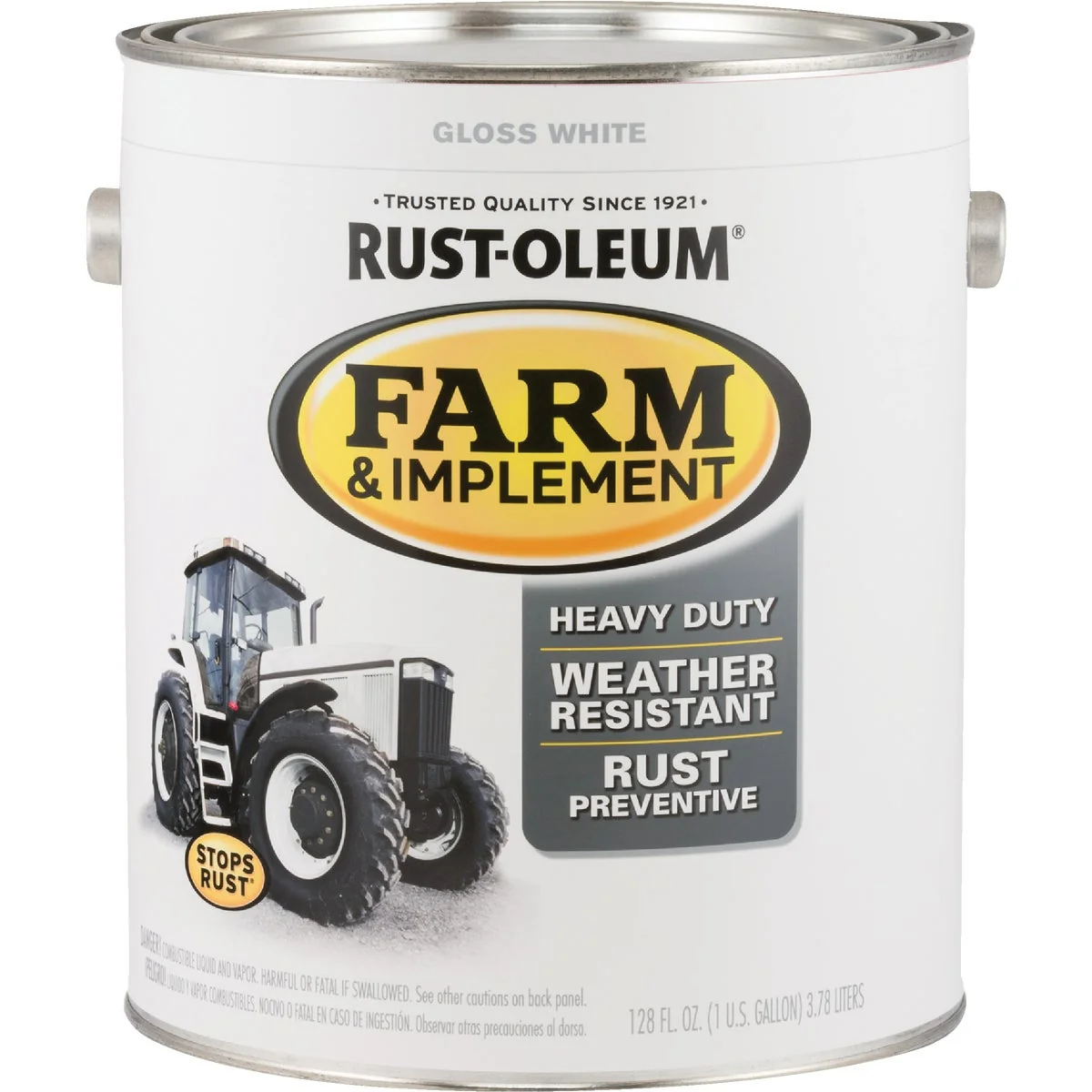 User-Friendly Rust-Oleum 1 Gallon White Gloss Farm Implement Enamel Genuine