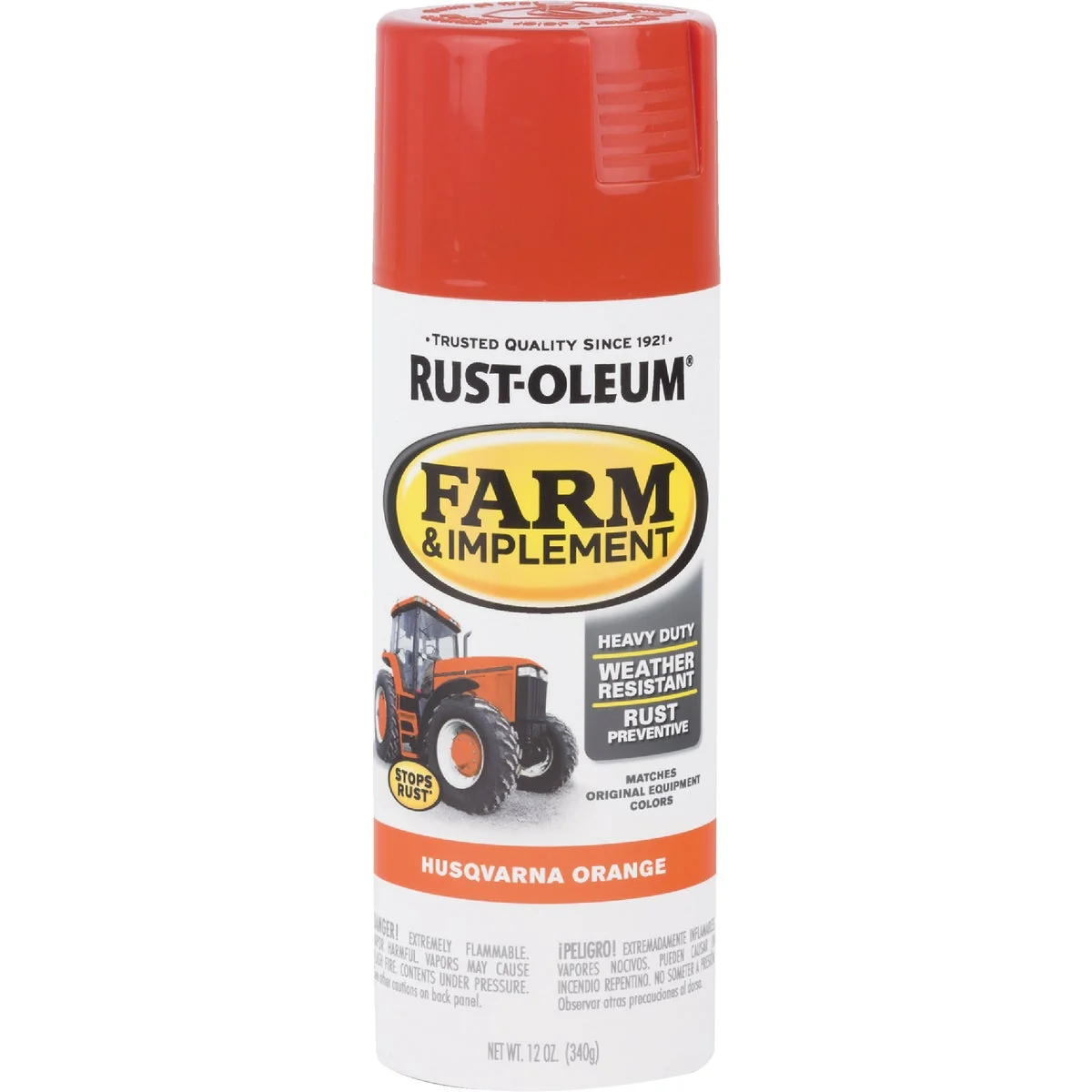 Convenient Rust-Oleum 12 Oz. Husqvarna Orange Farm Implement Spray Paint Sophisticated