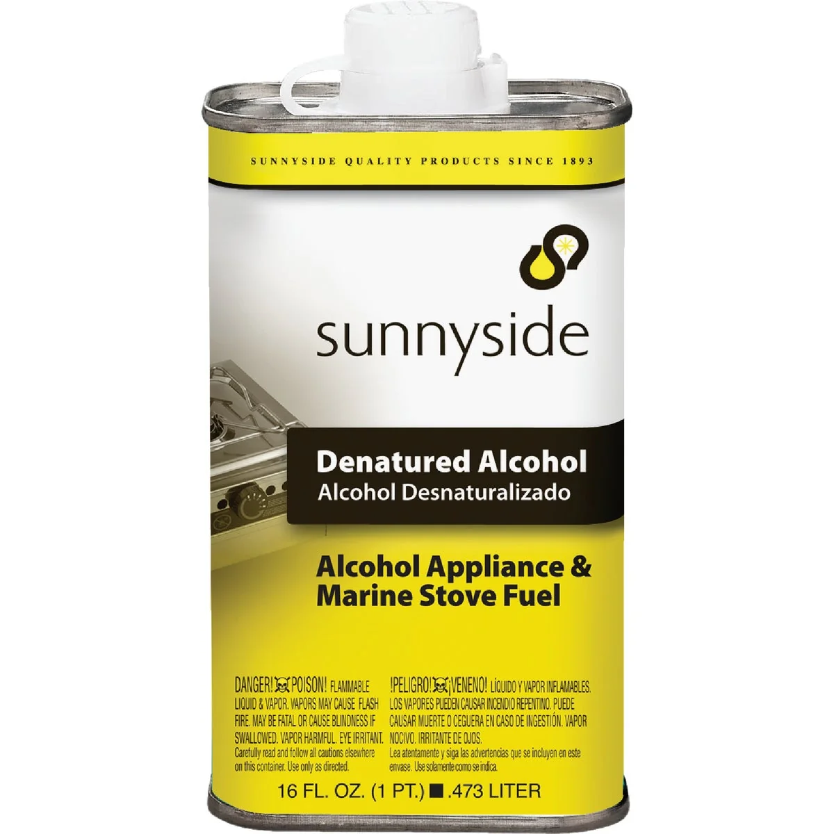 Carefully Designed Sunnyside Denatured Alcohol Solvent Pint Green