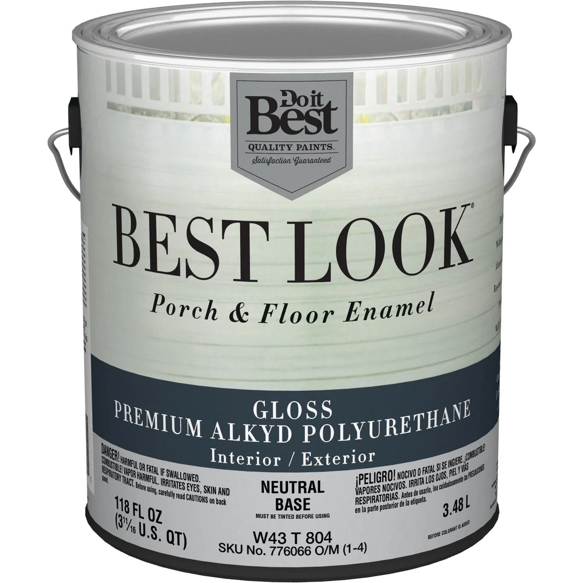 Stylish Look 1 Gal. Neutral Base Polyurethane Gloss Porch Floor Enamel Pure