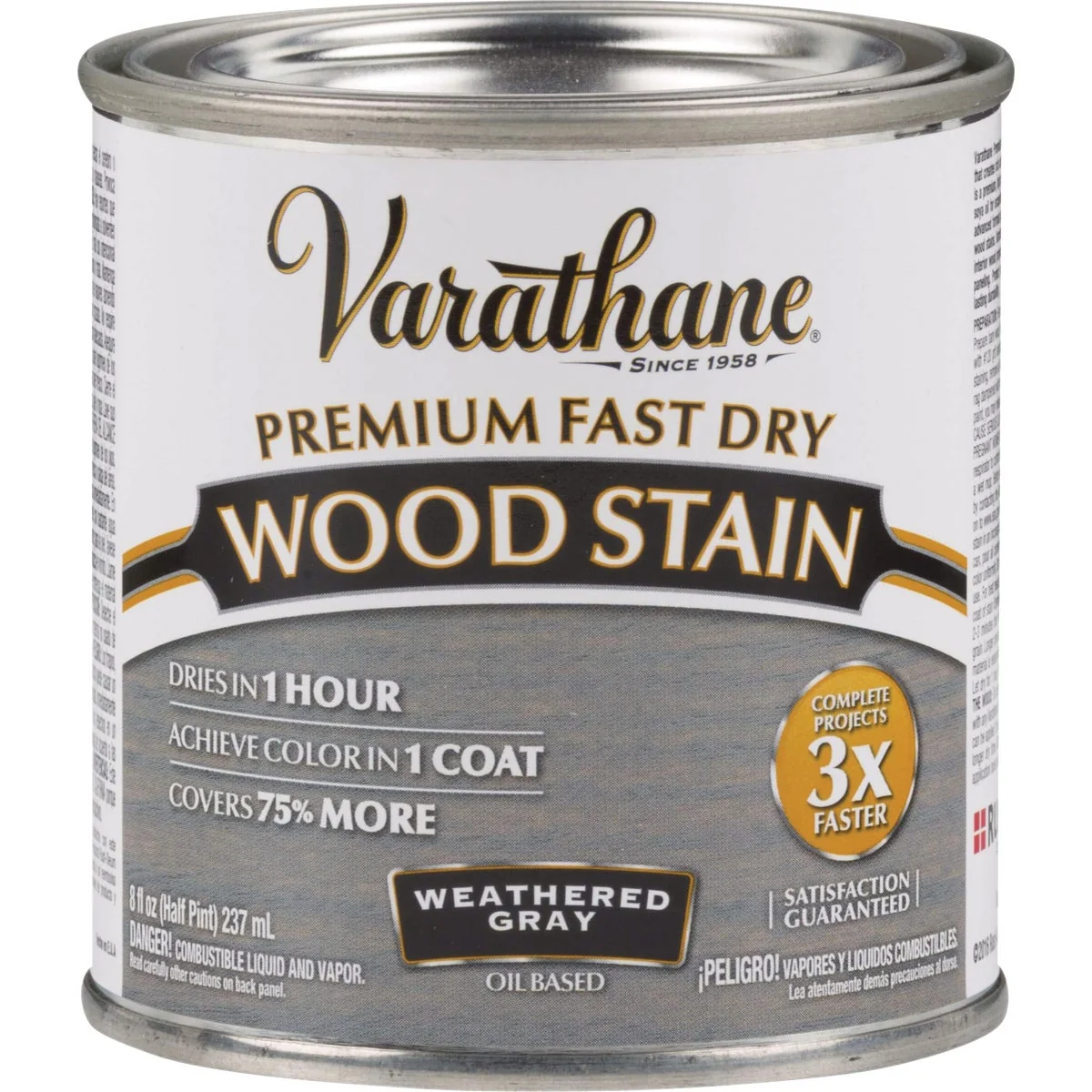 Sophisticated Varathane Fast Dry Weathered Gray Urethane Modified Alkyd Interior Wood Stain 1 2 Pt. Carefully Designed