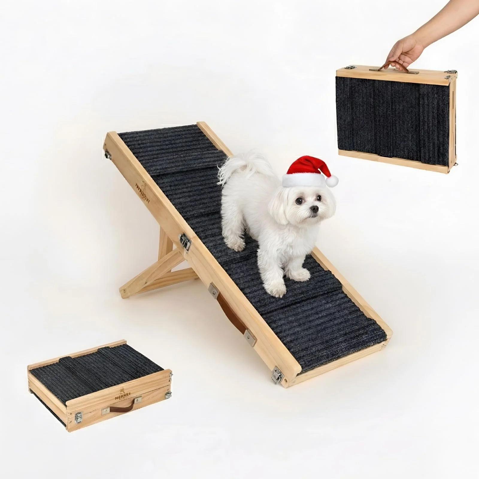 Responsible Tropiczest Small Wooden Foldable Dog Ramp – 4 Heights Up to 40 lbs First-Class
