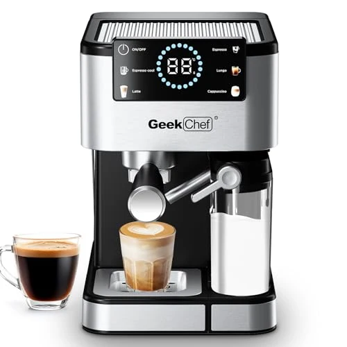 Solid Espresso Machine with Milk Frother Prestigious