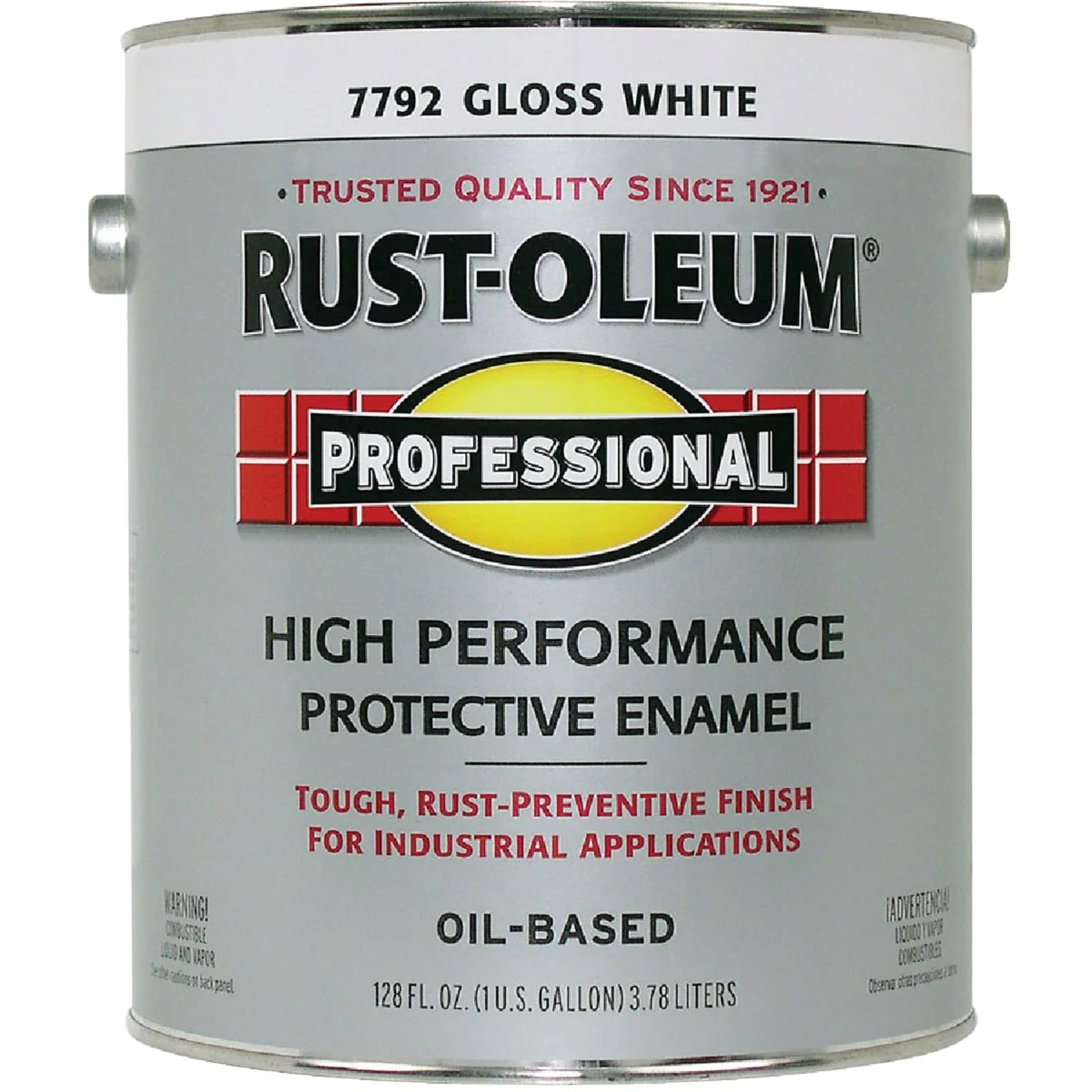 Sophisticated Rust-Oleum Professional Oil Based Gloss Protective Rust Control Enamel White 1 Gal. Organic