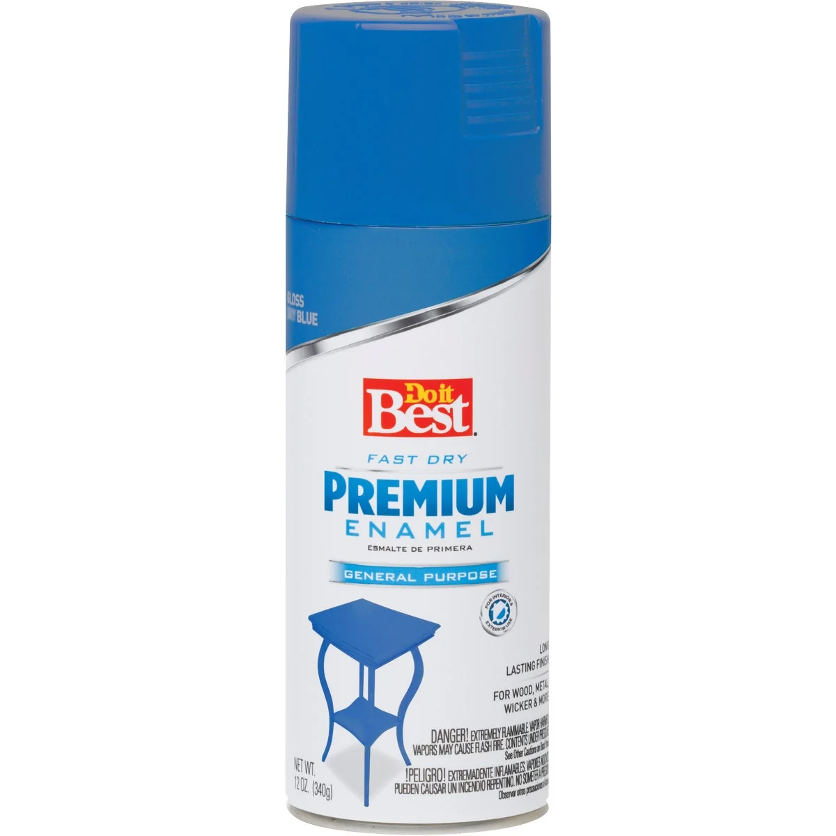 Solid Do it Premium Enamel 12 Oz. Gloss Spray Paint Ocean Blue Elegant