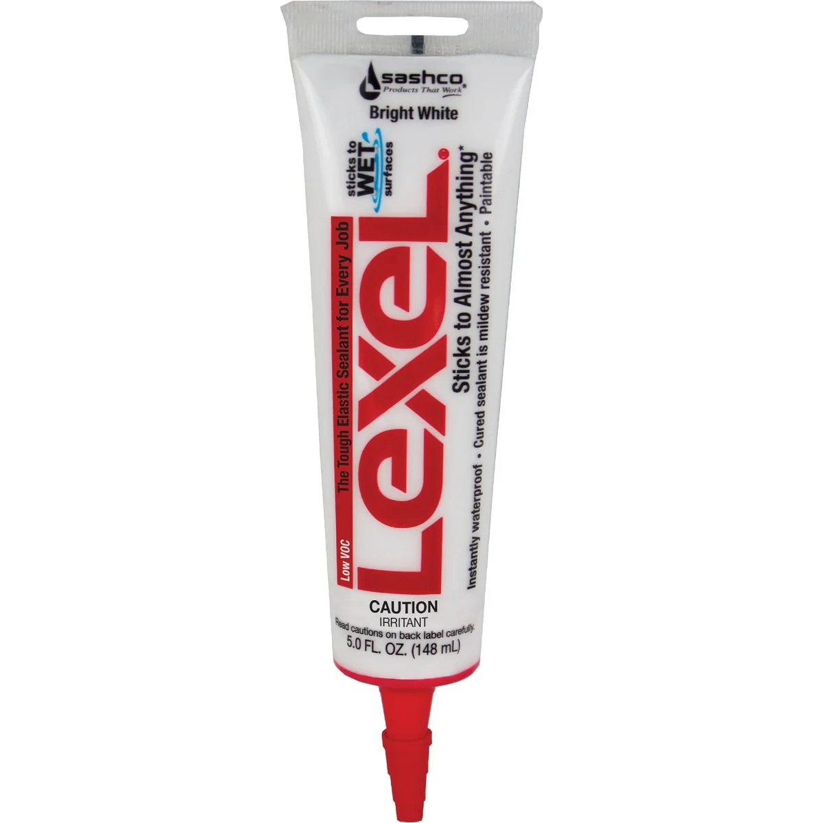 Traditional Sashco Lexel 5 Oz. VOC Caulk Polymer Sealant Bright White Next-Generation
