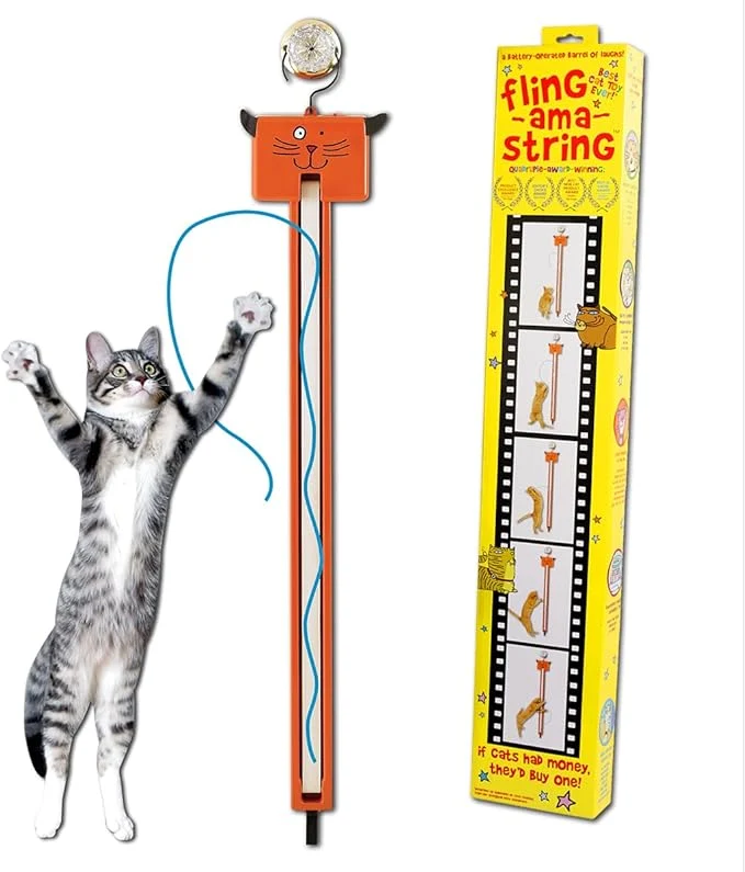 Reusable MOODY PET Fling-AMA-String Cat ToyAbout This Professional