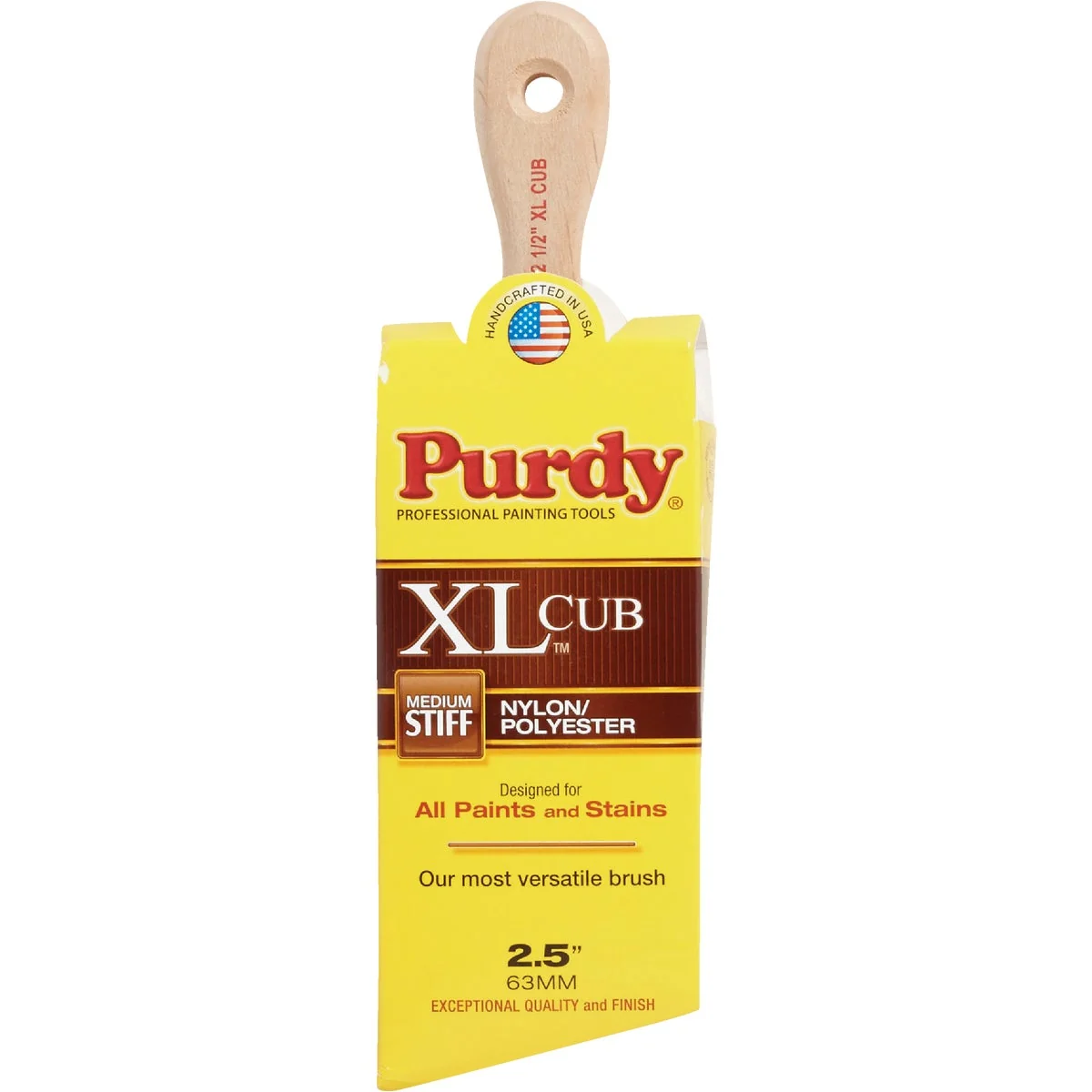 High-Performance Purdy XL Cub 2-1 2 In. Short Angle Short Handle Paint Brush Convenient