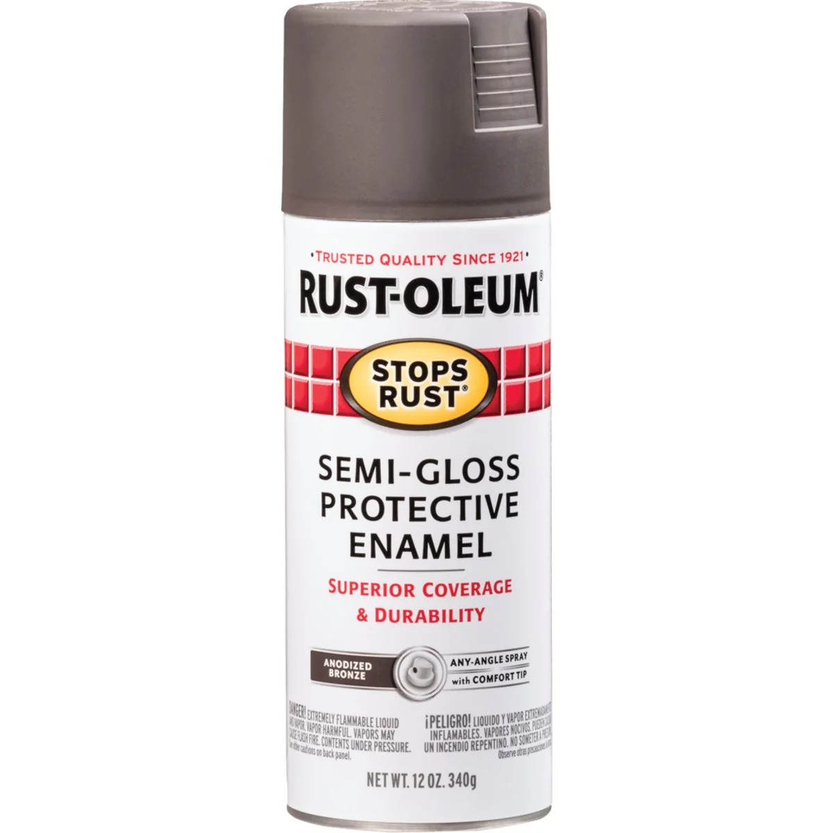 Easy-to-Use Rust-Oleum Stops Rust Semi-Gloss Anodized Bronze 12 Oz. Anti-Rust Spray Paint Proven