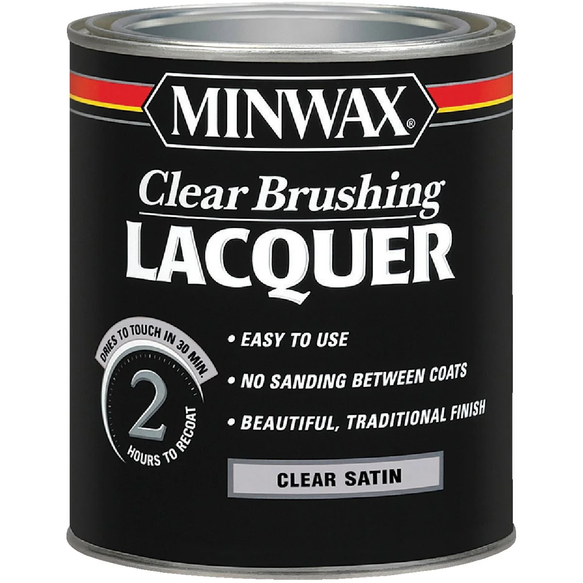 Pure Minwax Satin Clear Brushing Lacquer 1 Qt. Expertly Made