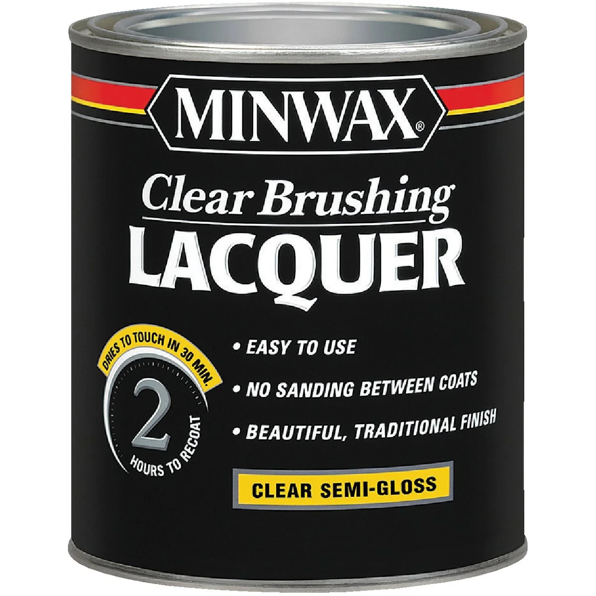 High-Grade Minwax Semi-Gloss Clear Brushing Lacquer 1 Qt. Exceptional