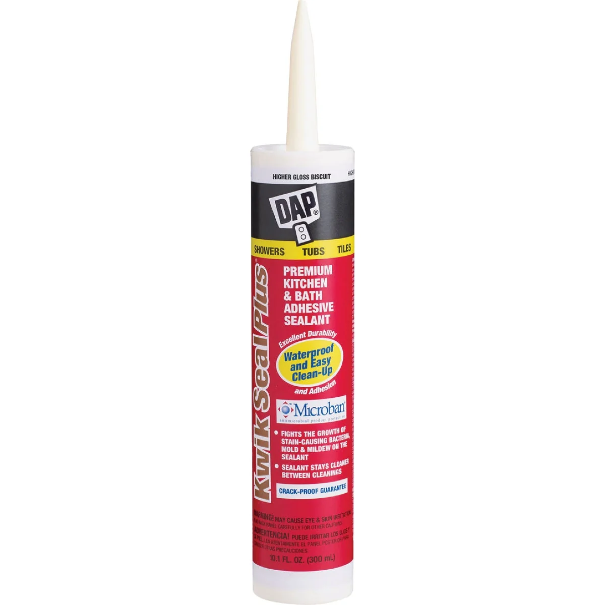 Functional DAP Kwik Seal Plus 10.1 Oz. Biscuit Premium Kitchen Bath Adhesive Sealant Optimized