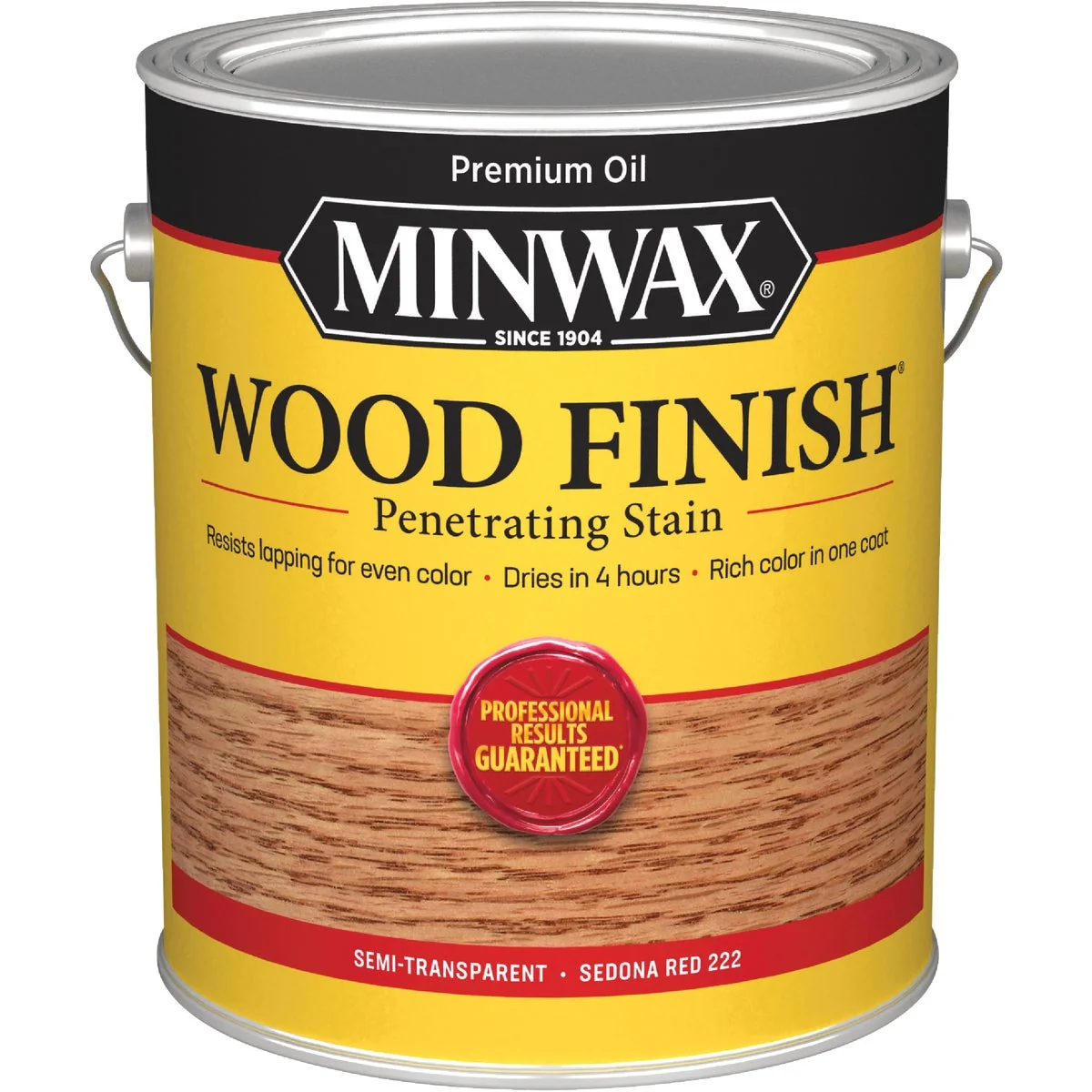 Green Minwax Wood Finish VOC Penetrating Stain Sedona Red 1 Gal. Flexible