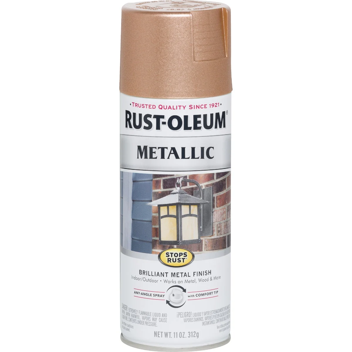 Optimized Rust-Oleum Stops Rust 11 Oz. Metallic Satin Spray Paint Copper Solid