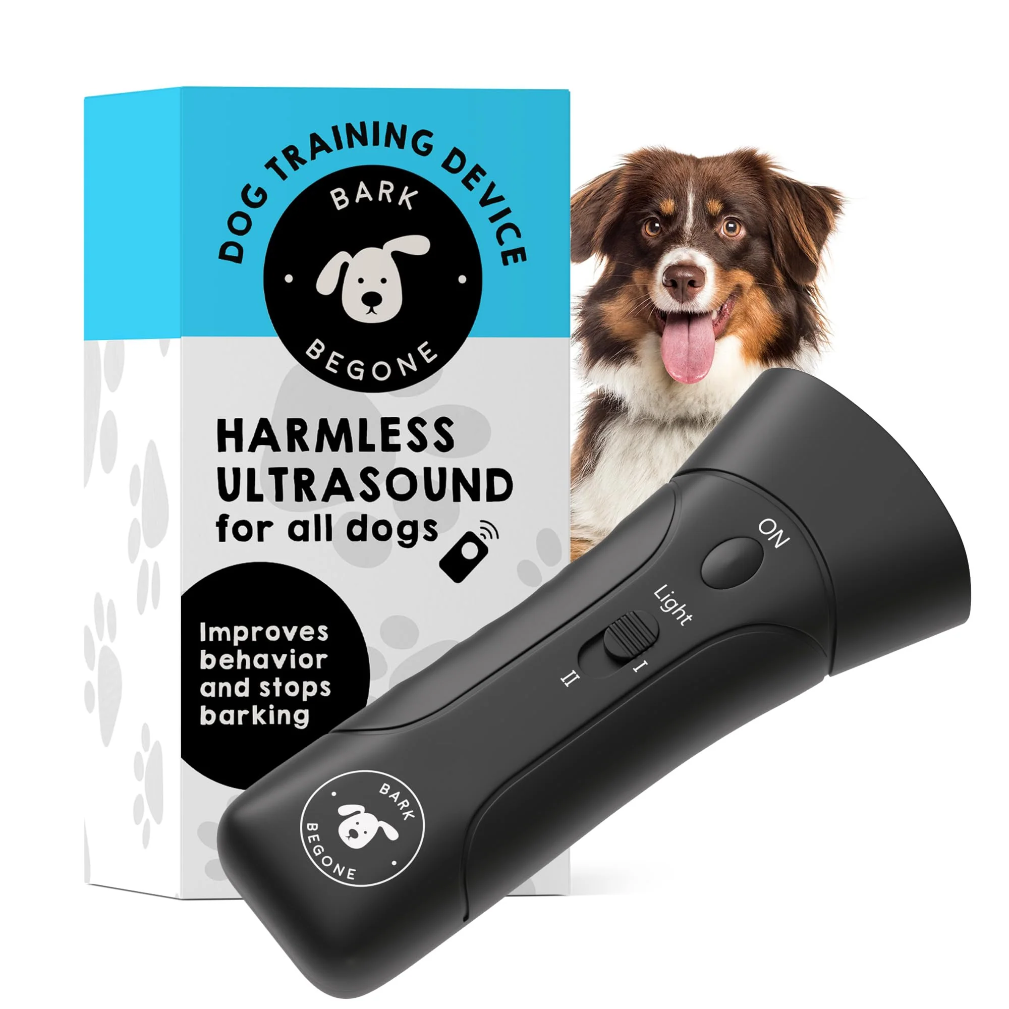 Elite Bark Begone 2023 Ultrasonic Dog Bark Deterrent Behavior Corrector — Stop Barking Jumping Aggression Without Yelling Backed by Shark Tank's Kevin Harrington Artisan