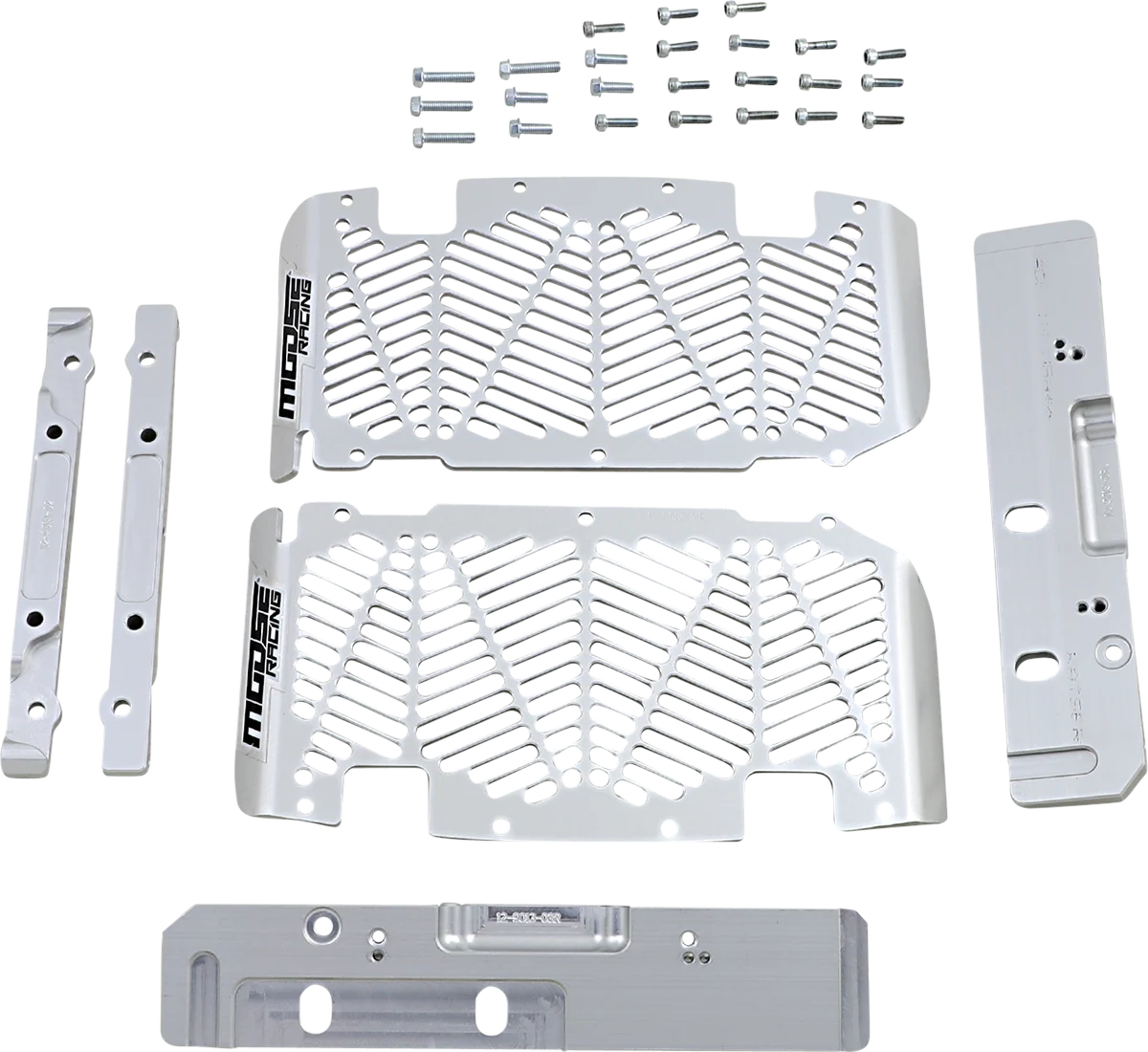 Safe MOOSE RACING Radiator Guards - Brushed Aluminum - Sherco 12-9013 Smooth
