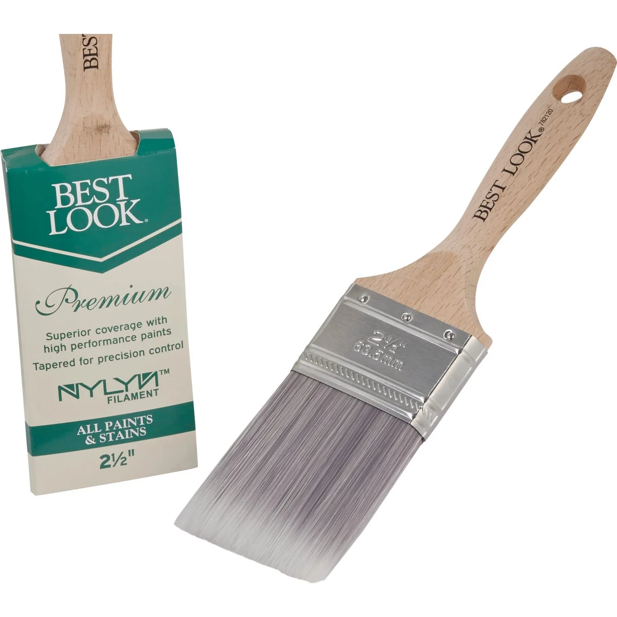 Luxury Look Premium 2.5 In. Flat Nylyn Paint Brush Versatile