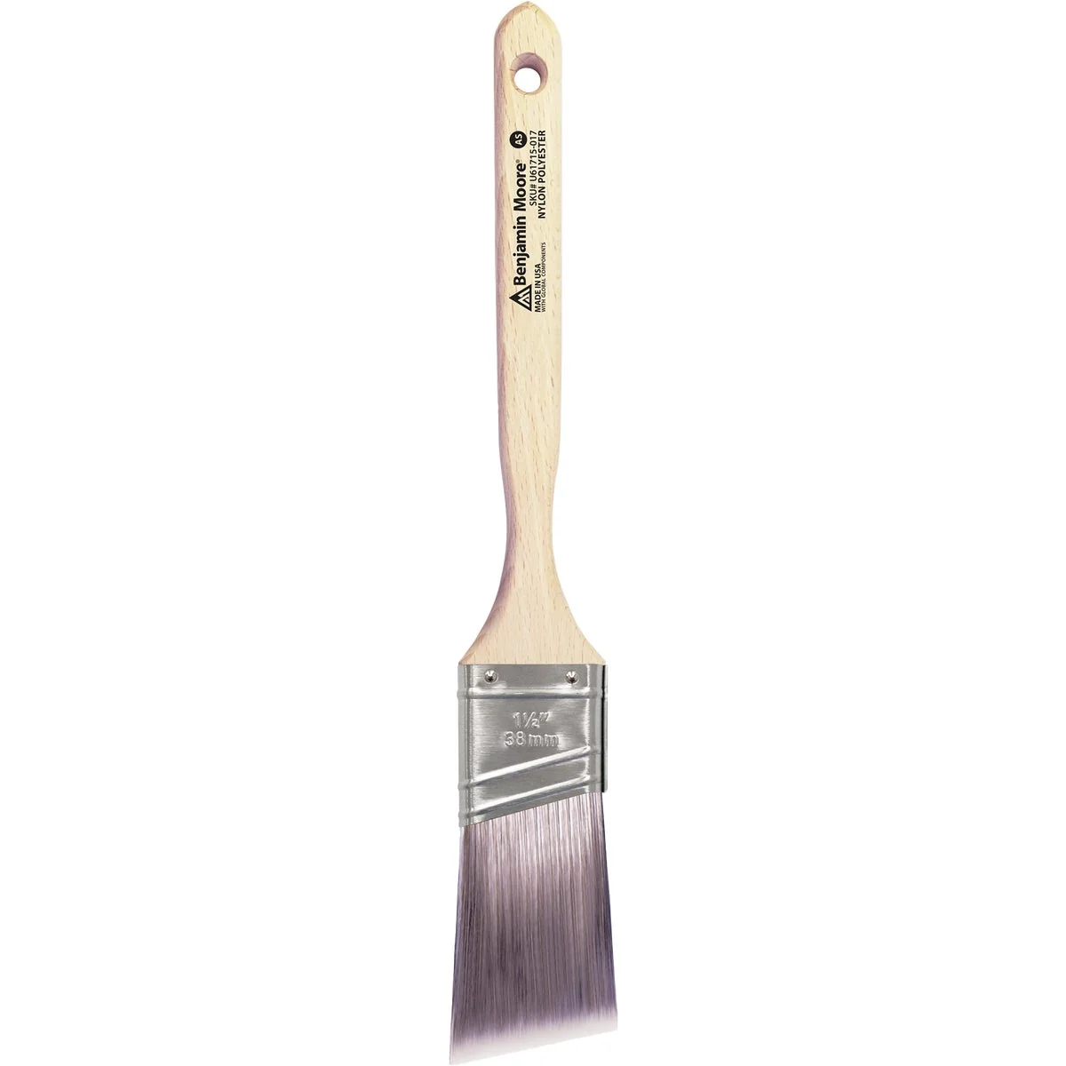 Pure Benjamin Moore 1.5 In. Firm Nylon Poly Angle Sash Brush Fast