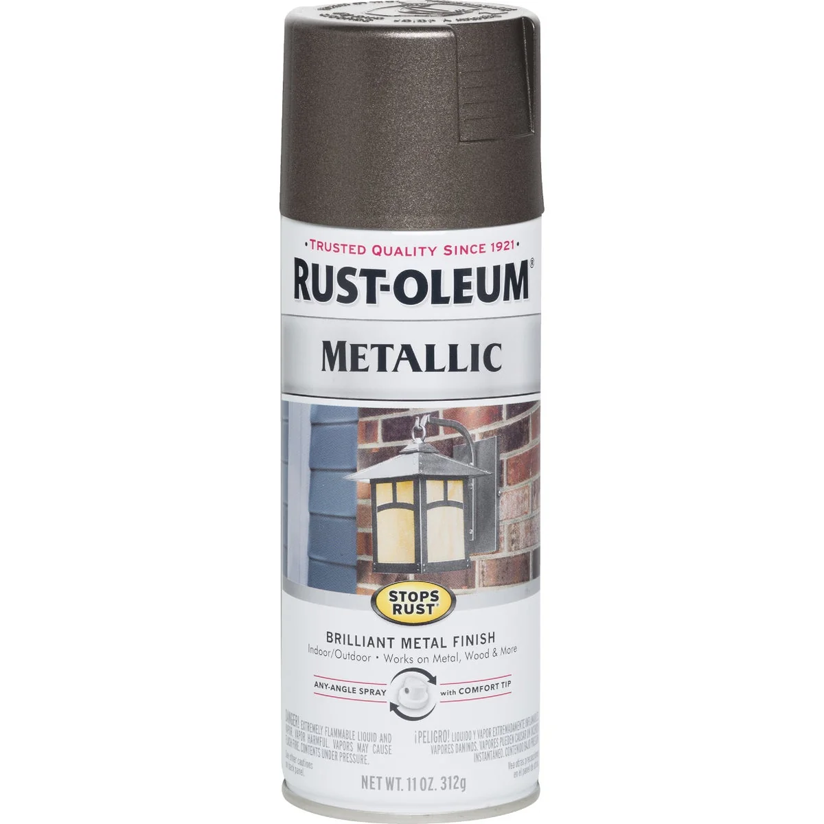 Selected Rust-Oleum Stops Rust 11 Oz. Metallic Satin Spray Paint Dark Bronze Expertly Made