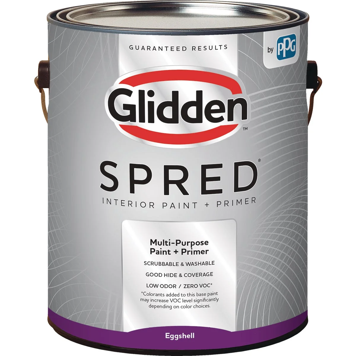 Practical Glidden Spred Interior Paint Primer Eggshell Ultra Deep Base 1 Gallon Enhanced