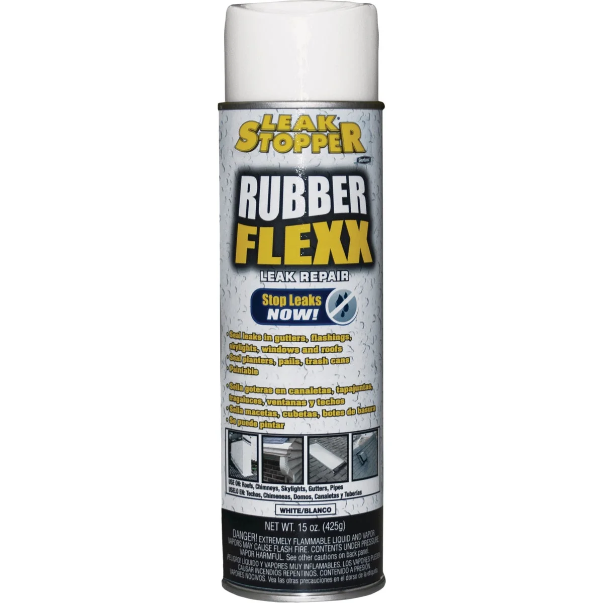 Outstanding Black Jack Leak Stopper 15 Oz. White Rubber Flexx Spray Sealant Casual