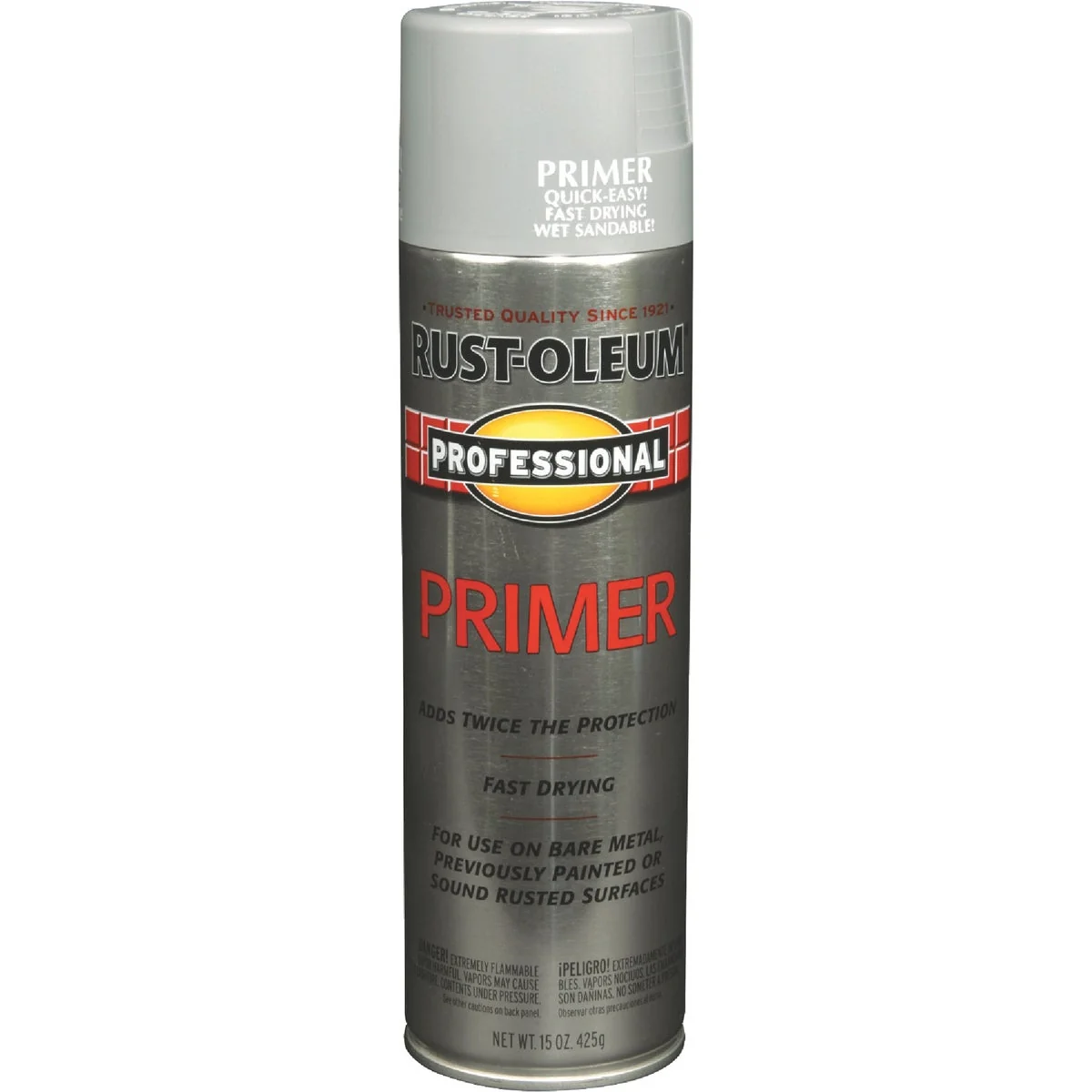 Responsible Rust-Oleum Professional Gray 15 Oz. All-Purpose Spray Paint Primer Enhanced