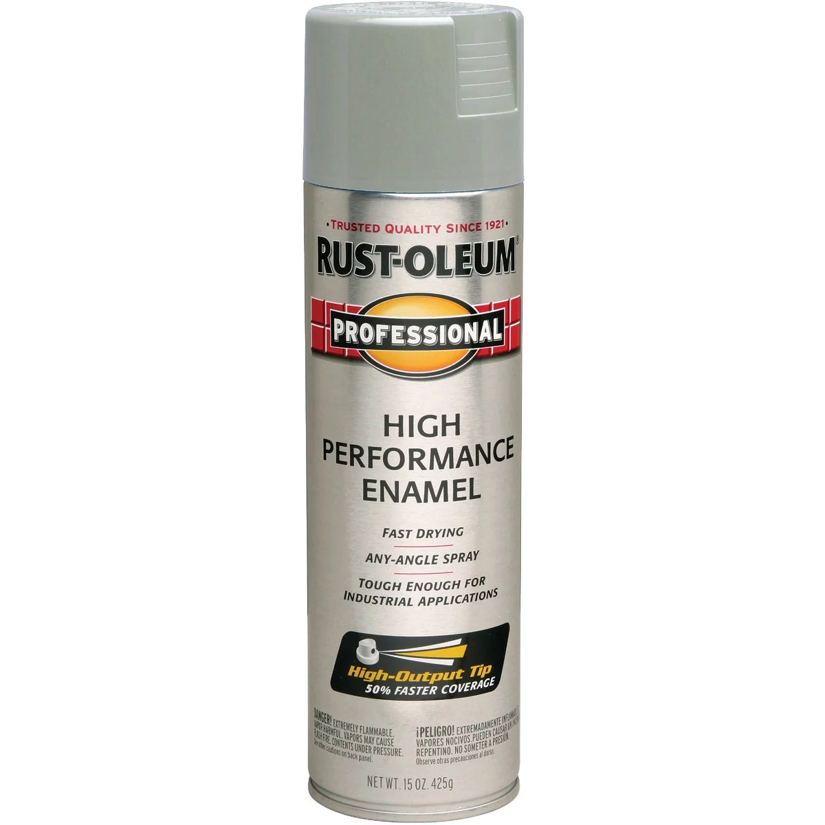 Fashionable Rust-Oleum Professional Fast Dry 15 Oz. Gloss High Performance Enamel Spray Paint Light Machine Gray High-Performance