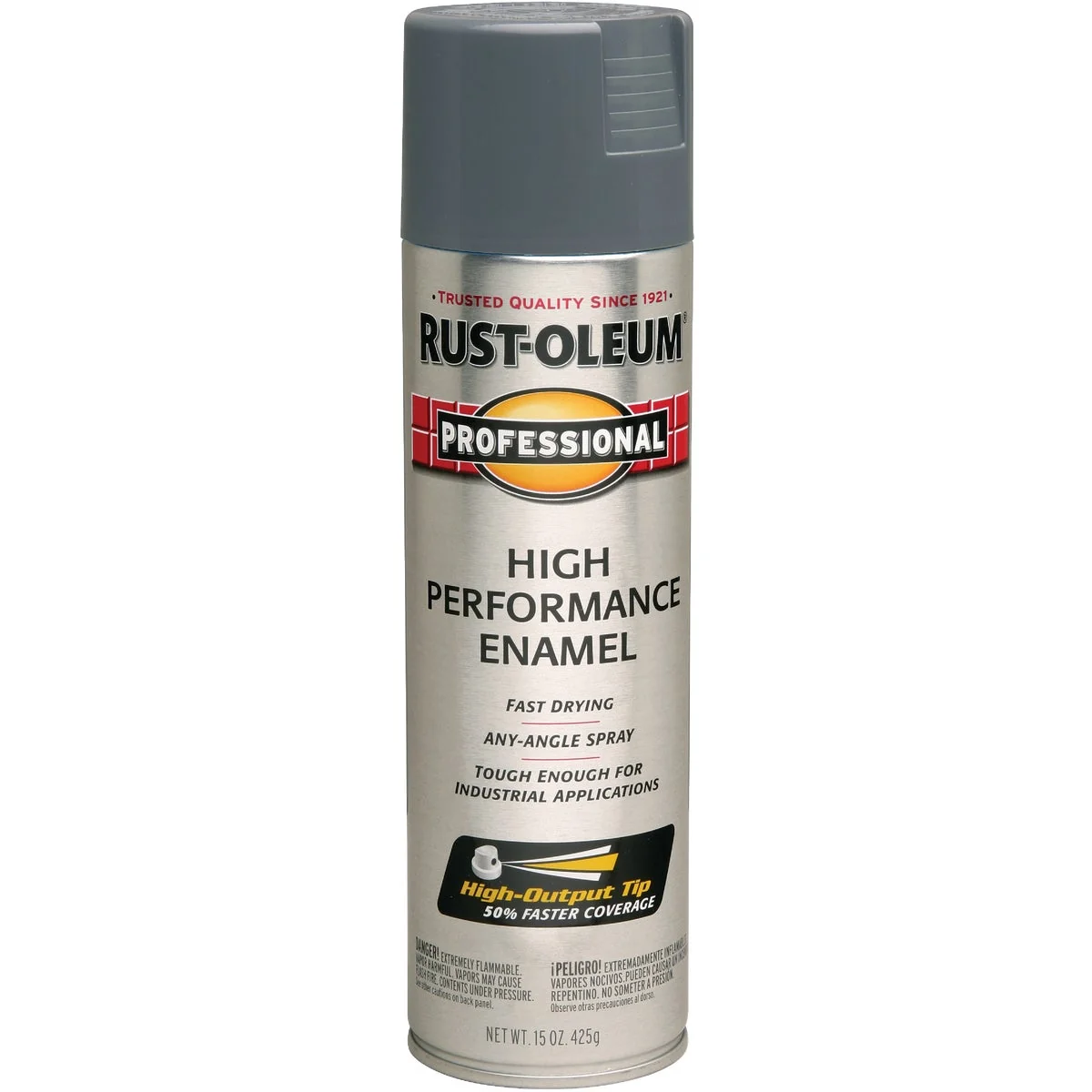 Selected Rust-Oleum Professional Fast Dry 15 Oz. Gloss High Performance Enamel Spray Paint Dark Machine Gray Detailed