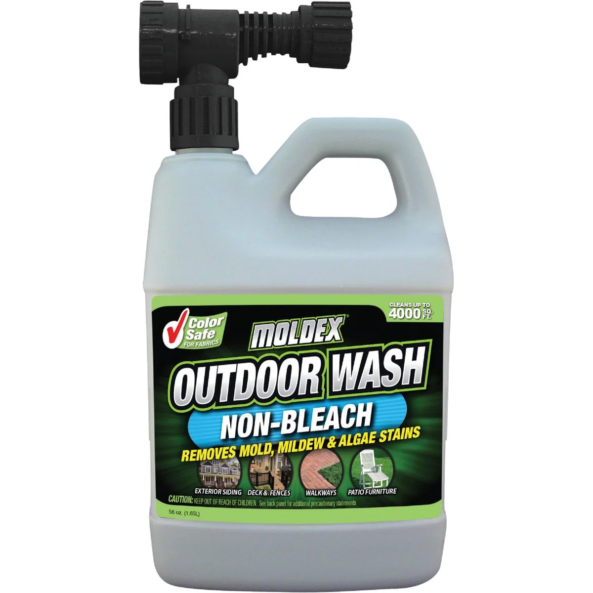 Flexible Moldex 64 Oz. Hose End Concentrate Outdoor Wash Mold Stain Remover Breathable