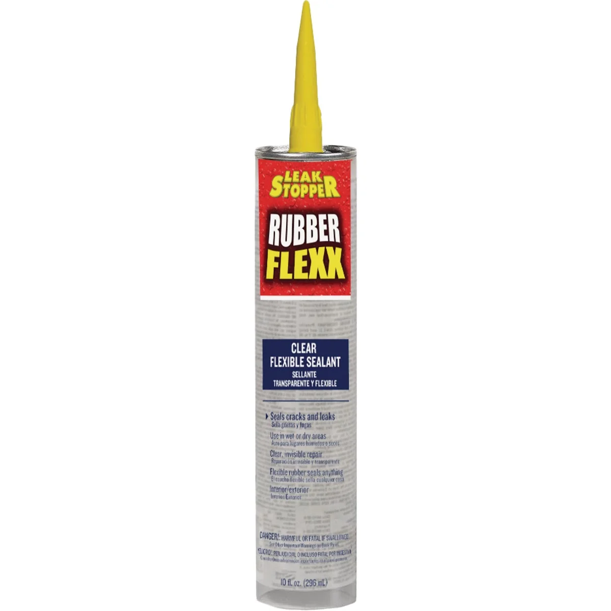 Fast Leak Stopper 10 Oz. Clear Rubber Flexx Flexible Sealant Safe