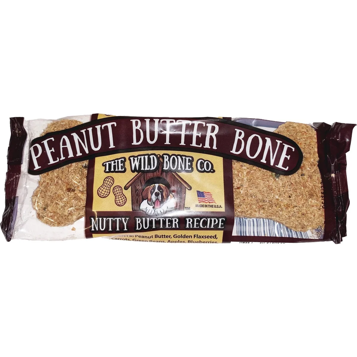 Luxury The Wild Bone Company Peanut Butter Bone Dog Treat Premium