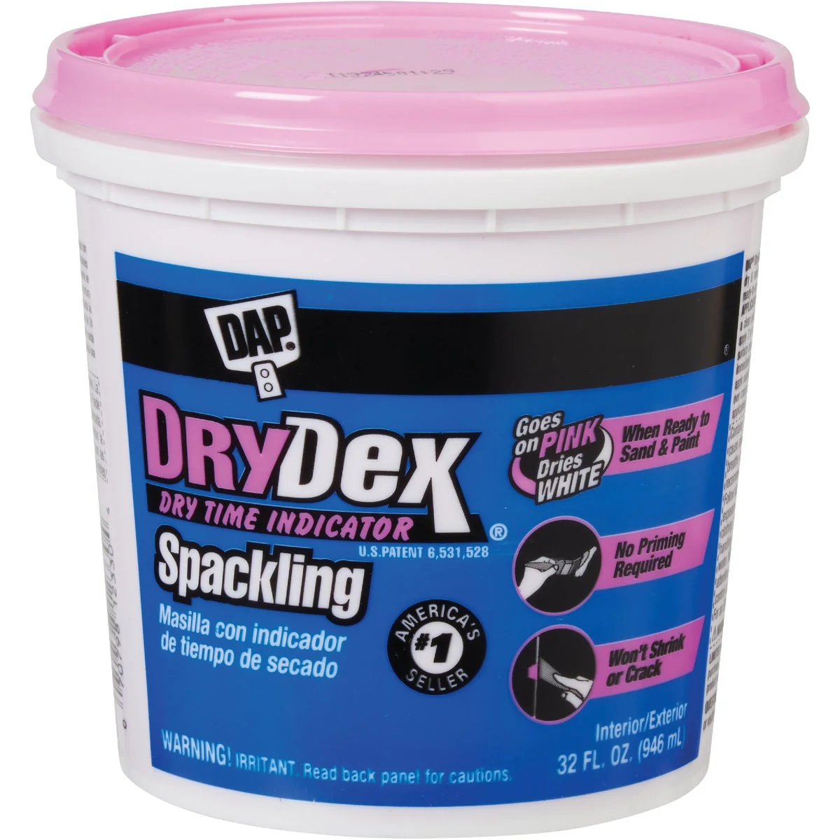 Original Design DAP Drydex 32 Oz. General Purpose Acrylic Spackling Lightweight