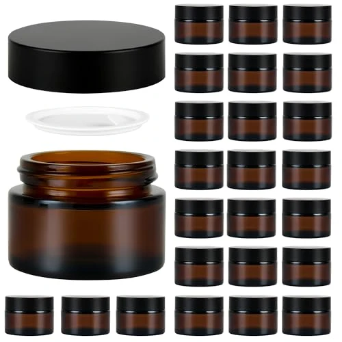 Stylish Glass Jars with Lids 24 Count Fine Crafted