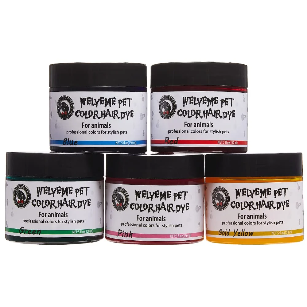 Outstanding WELYEME Rainbow Pet Dye – Permanent Color for Dogs Horses Safe Bright Long-Lasting Sustainable