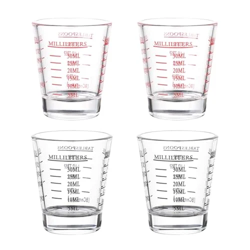 Smooth Shot Glasses Measuring cup Espresso Shot Glass Liquid Heavy Glass Wine Glass 26 4 Count Convenient
