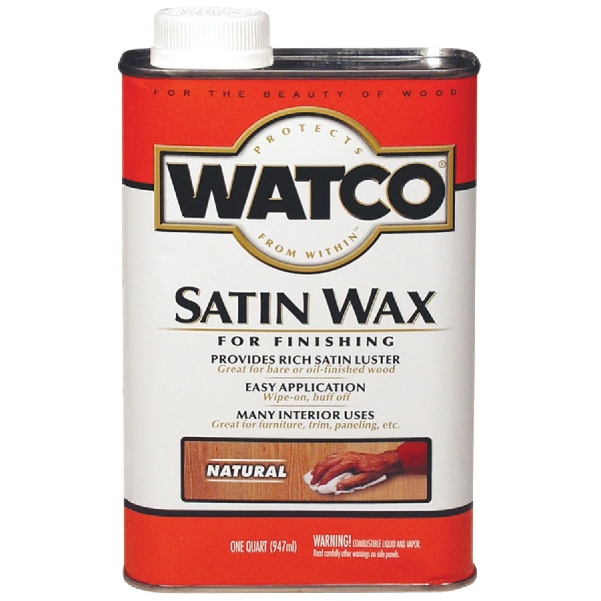 Trusted Watco Satin Wood Finishing Wax Quart Healthy