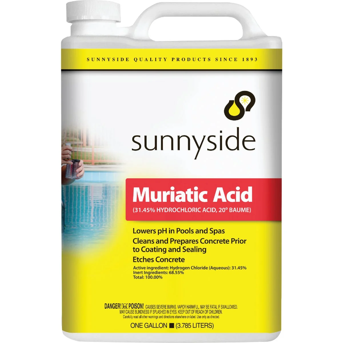 Top-Quality Sunnyside 1 Gal. Muriatic Acid Effective