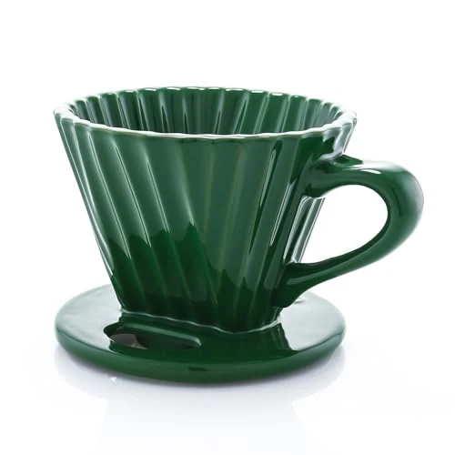 Relaxed Lotus ceramic pour over coffee dripper Consistent