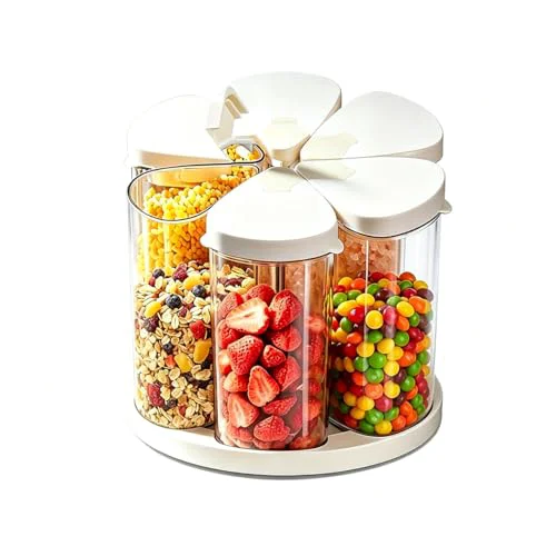 Powerful Rotating Food Storage Containers Set of 6 6 Count Exclusive