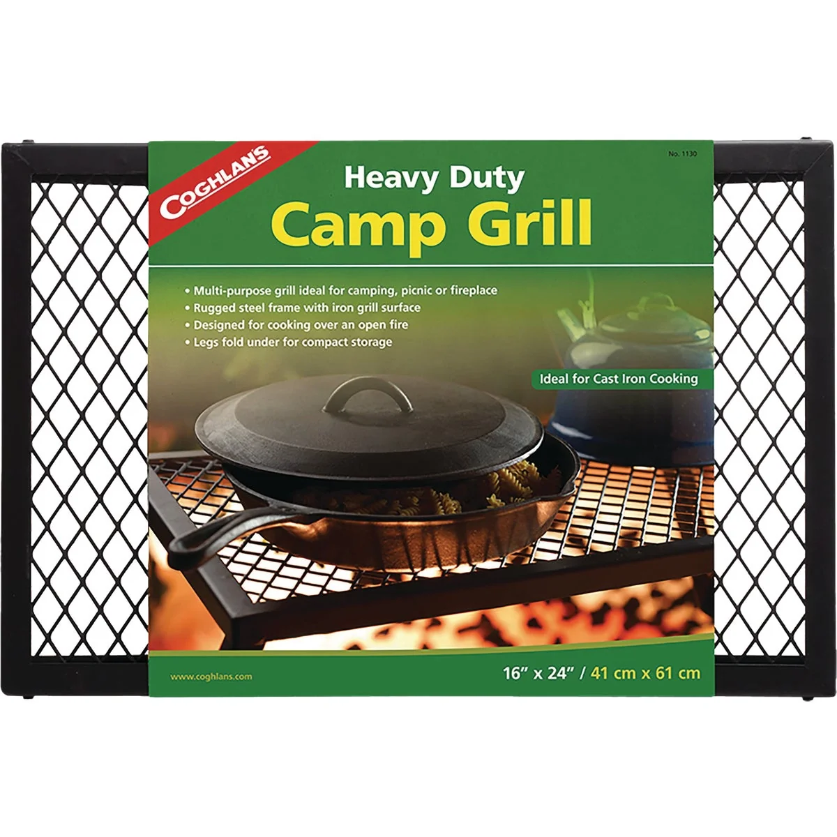 Unique Coghlans 16 In. x 24 In. Heavy-Duty Camp Grill Flexible