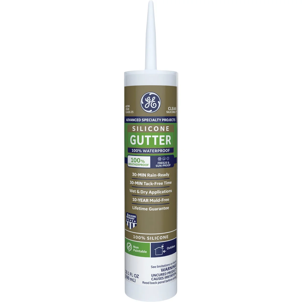 Contemporary GE Gutter Silicone 2 Sealant Clear 10.1oz Innovative