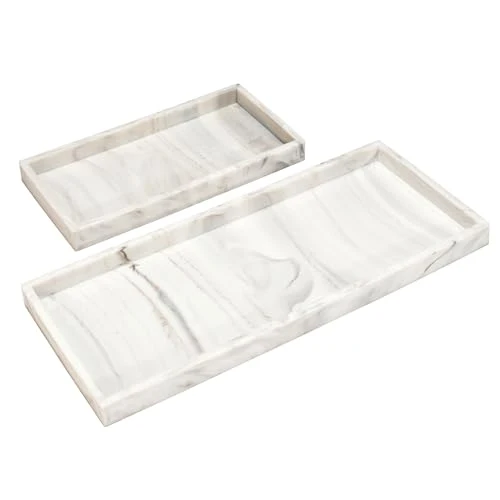 High-Performance Silicone Bathroom Tray for Counter 2 Count Refined