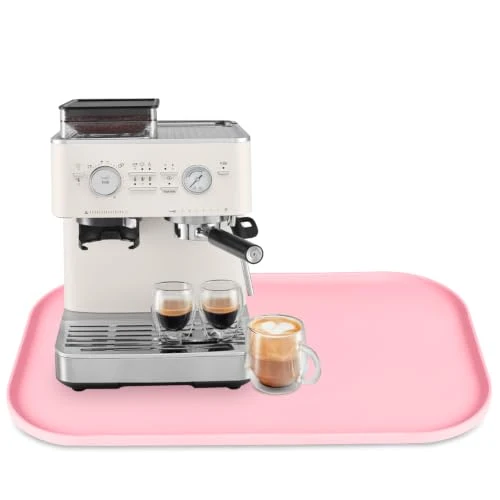 Easy-to-Use Silicone Coffee Maker Mat with Lip for Countertops High-End