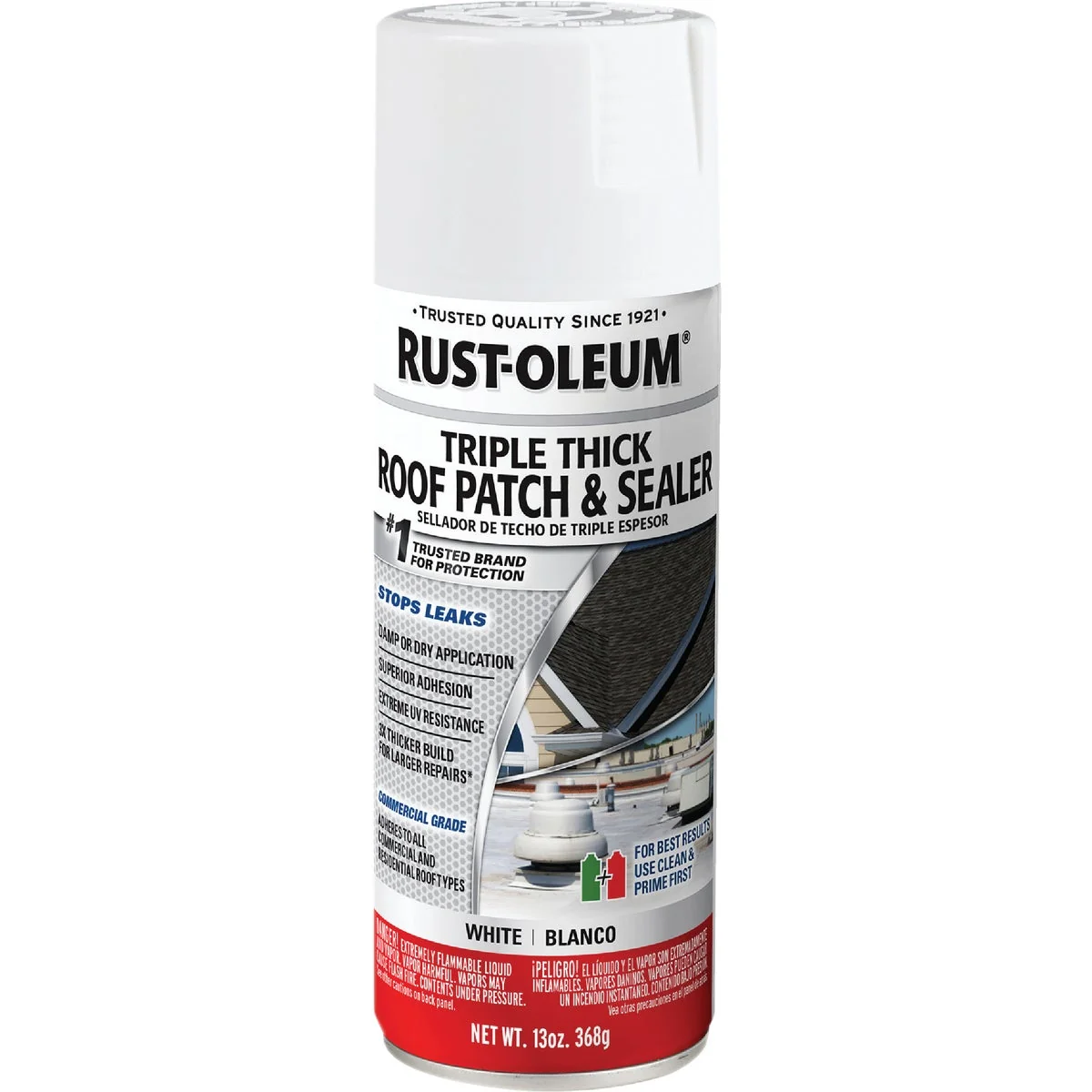 Verified Rust-Oleum 13 Oz. Roofing Triple Thick Roof Patch Sealer White Spray Artisan