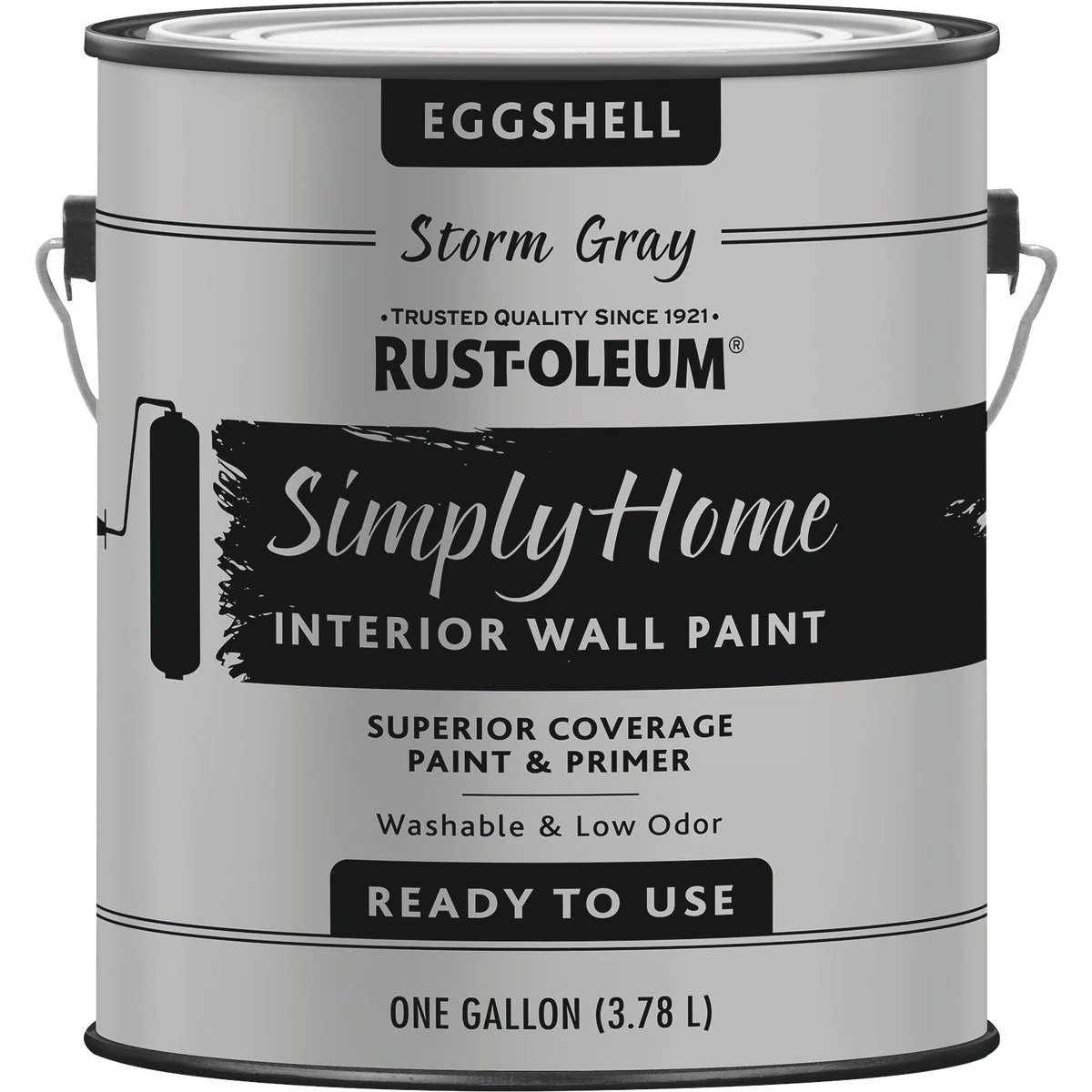 Specialty Simply Home Eggshell Storm Gray Interior Wall Paint Gallon Sustainable