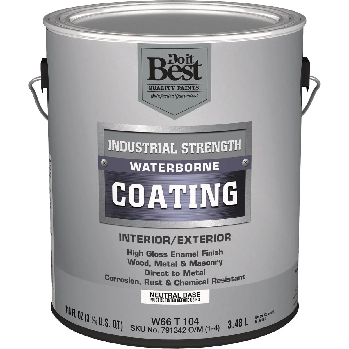 Solid Do it Neutral Base Waterborne Industrial Enamel 1 Gal. Recyclable